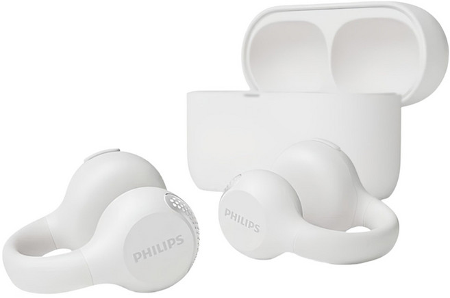 PHILIPS 飛利浦 耳夾式真無線藍牙耳機, TAQ2000, 白色