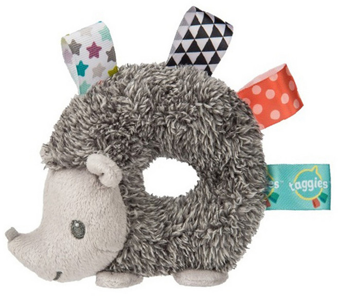 mary meyer 蜜兒 標籤手搖鈴 13.5 x 12.5cm, 酷小蝟, 1個