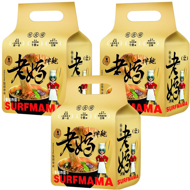 老媽拌麵 香菇炸醬 118g, 12包