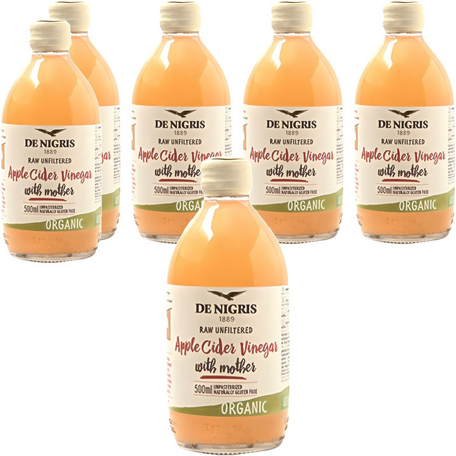 데니그리스 유기농 사과식초, 500ml, 6개