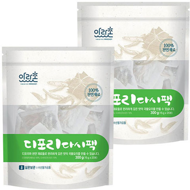 아라촌 디포리 다시팩 20p, 2개, 15g