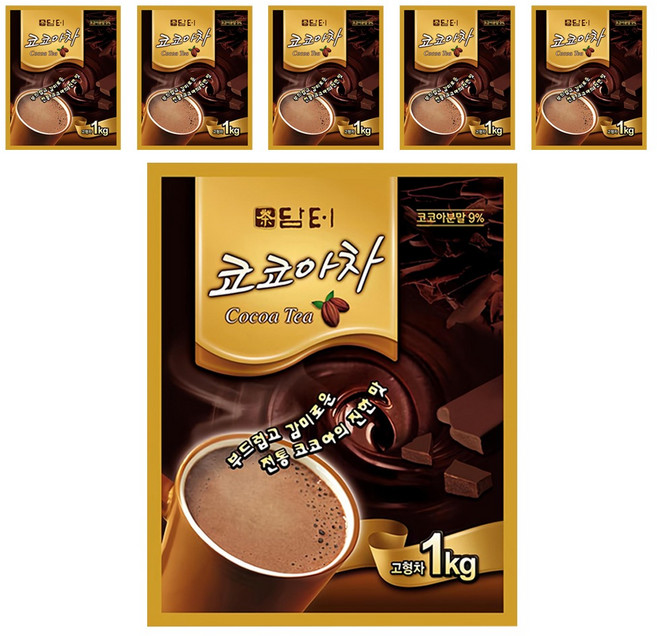 담터 코코아차 분말, 1kg, 1개입, 6개