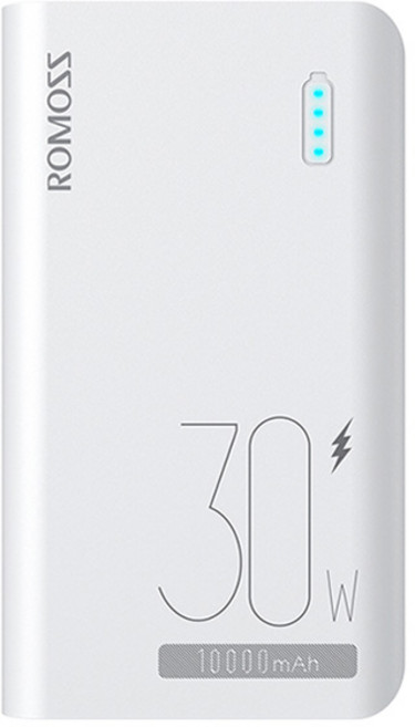 로모스 sense4S Pro 고속충전 30W 휴대용 보조배터리 10000mAh 멀티단자, PPH10-291, 화이트