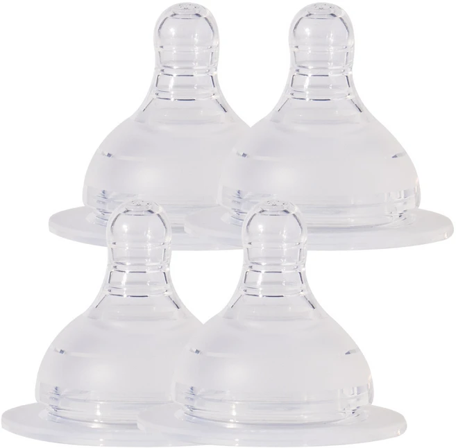 아이앤비 국내 제조 실리콘 젖꼭지, 1단계(신생아용), 4개 - 쿠팡