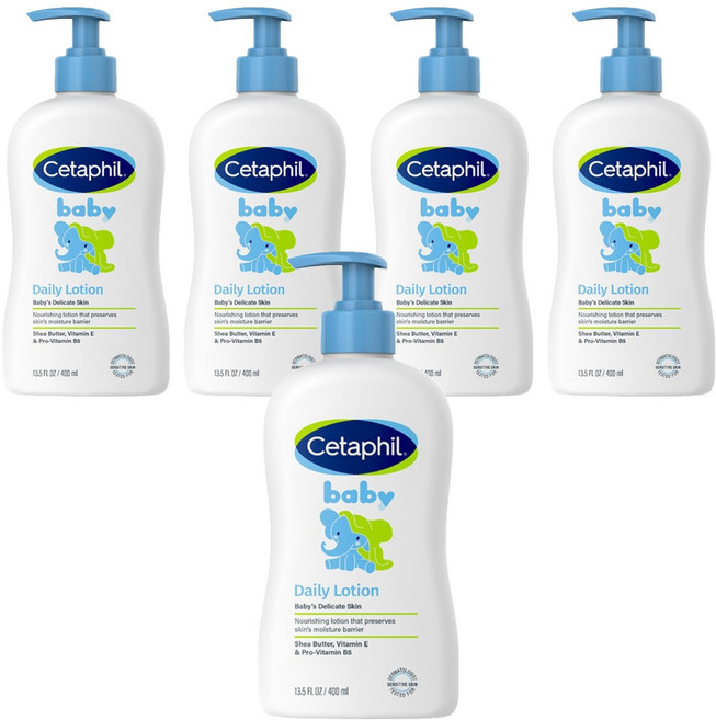 세타필 베이비 데일리 로션, 400ml, 5개
