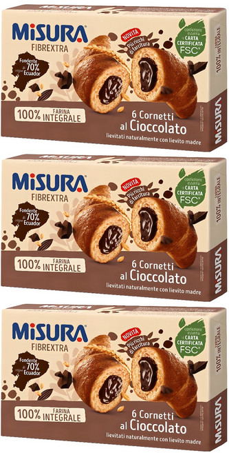 미주라 초코 통밀 크로와상, 308g, 3개