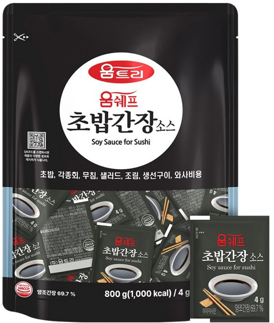 움트리 움쉐프 초밥간장소스 200p, 1개, 800g