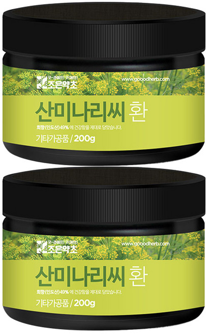 조은약초 산미나리씨 환, 200g, 2개