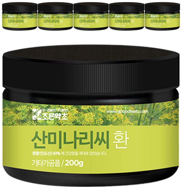 조은약초 산미나리씨 환, 200g, 6개