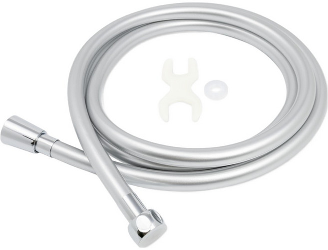 제일바스 국내산 물때방지 pvc 샤워호스, 실버