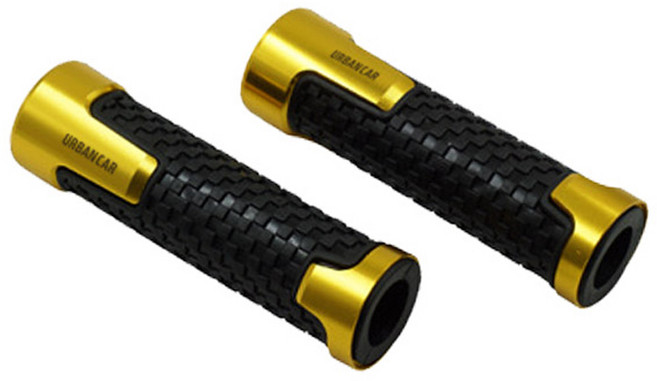 어반카 오토바이 핸들 그립 커버 2p, 골드, 1세트