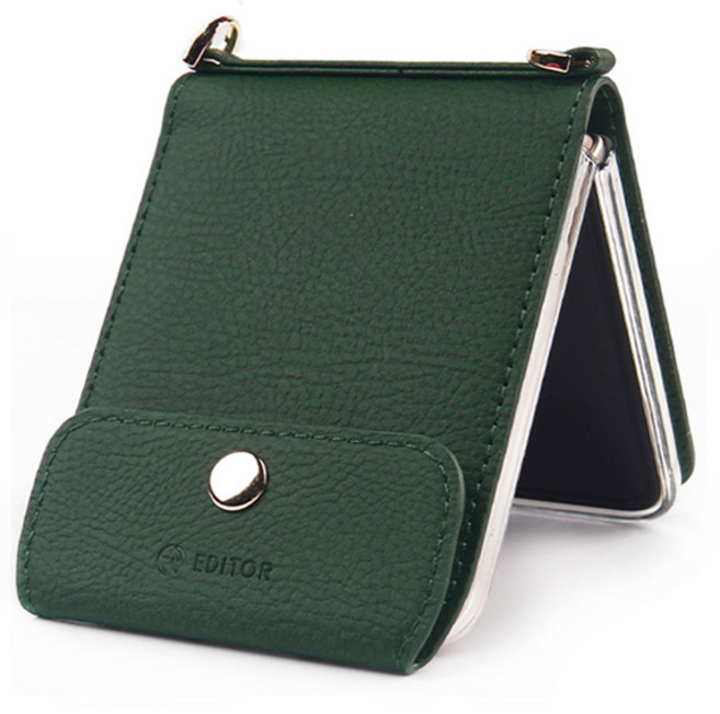 EDITOR ISK 히든 슬림 포켓 스트랩 휴대폰 케이스 + 내부 투명 스티커 2p 세트