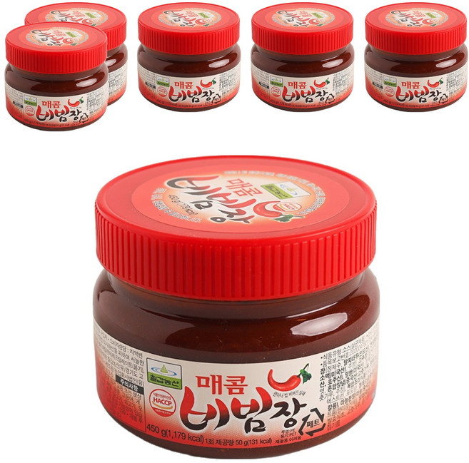 칠갑농산 매콤 비빔장, 450g, 6개