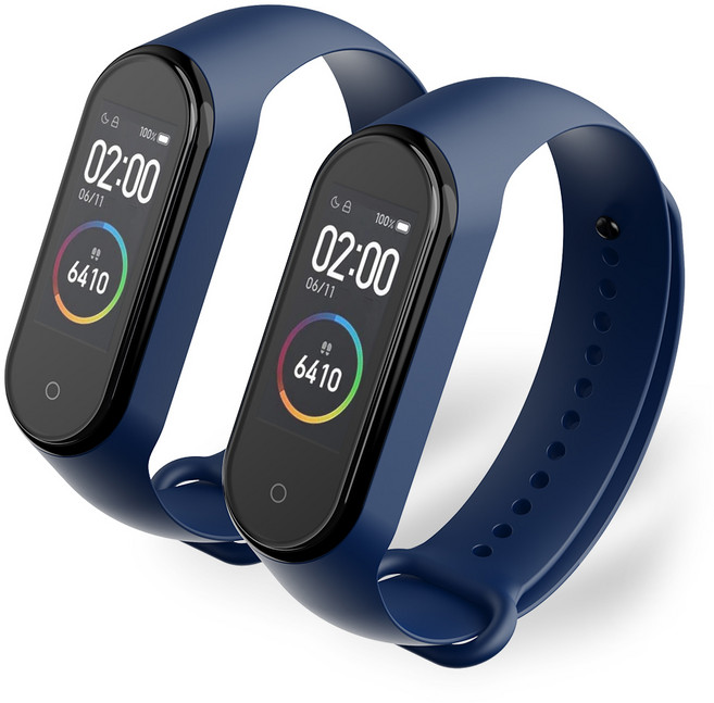 구스페리 스마트밴드 실리콘 스트랩, 네이비, 2개