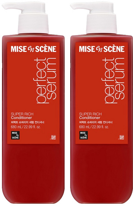 미쟝센 퍼펙트 슈퍼리치 세럼 컨디셔너, 680ml, 2개