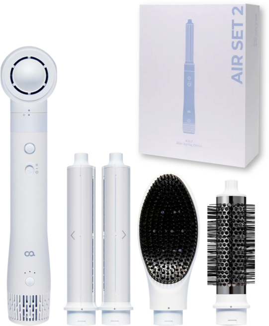 오아 에어셋2 4in1 멀티 헤어 스타일러 드라이기 ODRY-004 1400W, Blue, ODRY-004BL