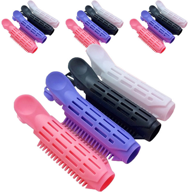 그레이거 뿌리 볼륨 집게 4종 세트, 4세트, 핑크, 퍼플, 블랙, 화이트