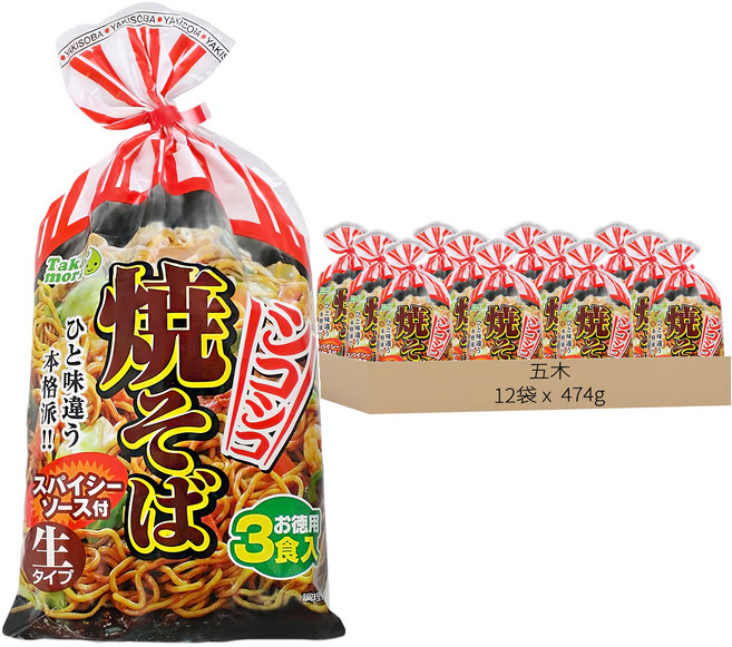 Taka mori 高森 日式炒麵3件組 474g, 36入