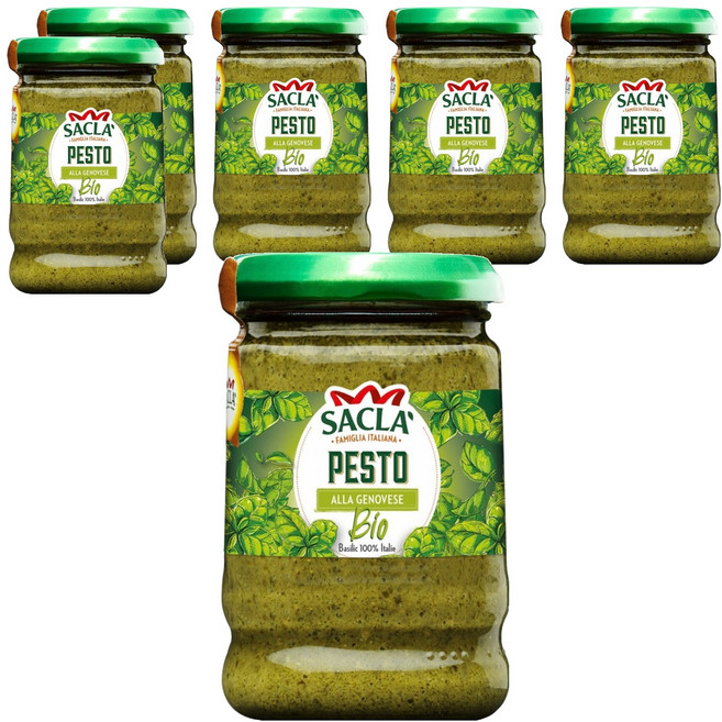 사클라 유기농 제노바 페스토, 190g, 6개