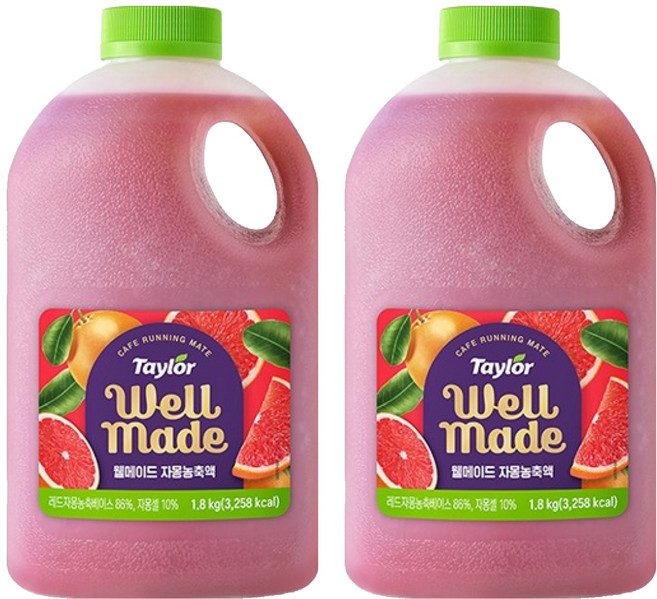 테일러 웰메이드 자몽 농축액, 1.8kg, 2개