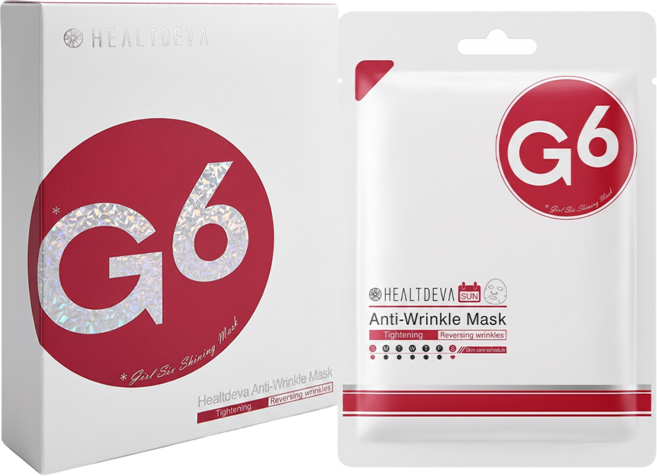 HEALTDEVA 赫蒂法 G6 晶透無齡彈力面膜 40ml, 5片, 1組