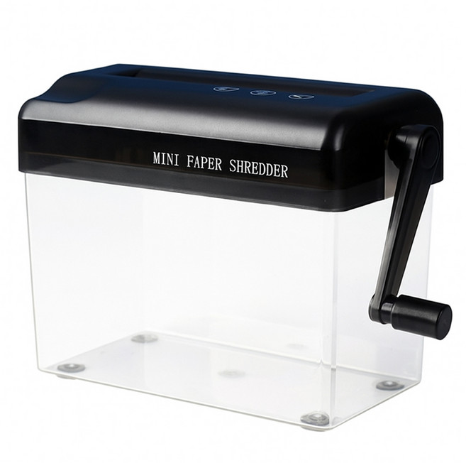 수동 문서 파쇄 소형 가정용 사무실용 세단기, 검정