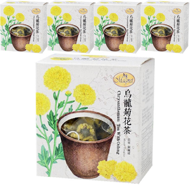 Magnet 曼寧 烏龍菊花茶, 1.5g, 15包, 5盒