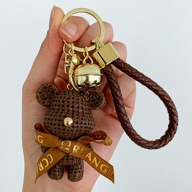 리본 곰돌이키링 가방장식 키홀더 AK255