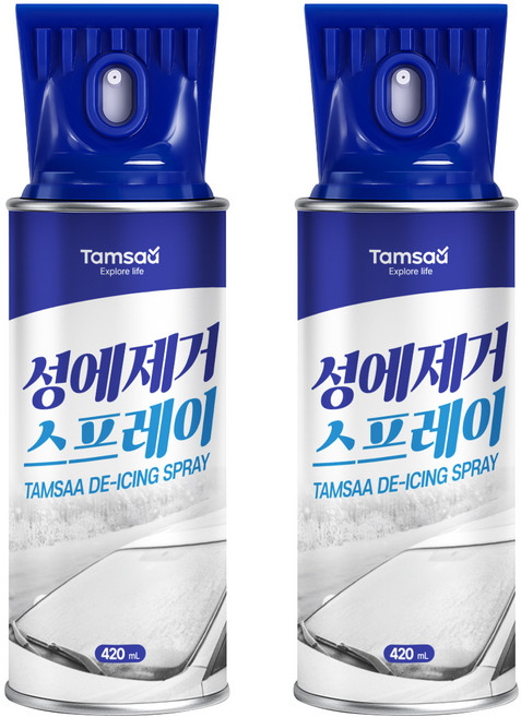 탐사 성에제거 스프레이, 2개, 420ml
