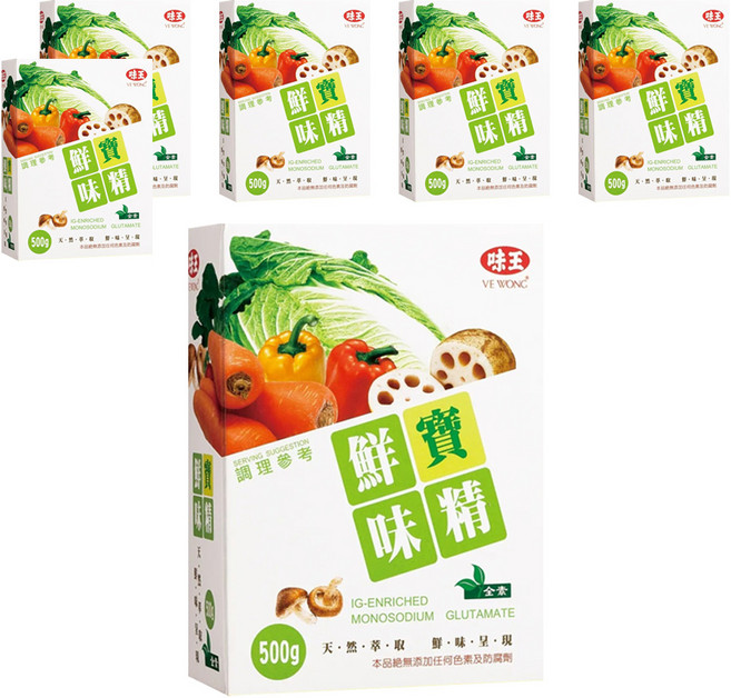 味王 鮮寶味精, 500g, 6盒
