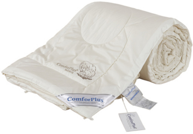 컴포플러스 국내제작 영국산 워셔블 양모 이불솜, 아이보리