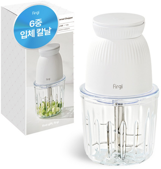퍼기 6중 칼날 만능 초퍼 600ml, FG-25CH04WH