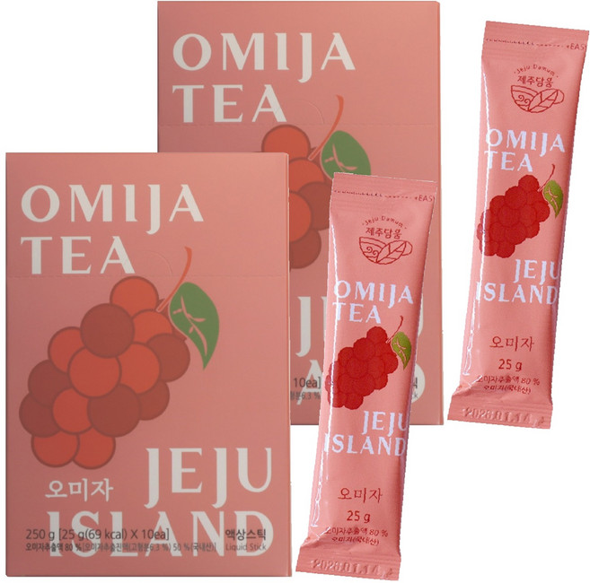 제주담움 오미자 스틱, 25g, 10개입, 2개
