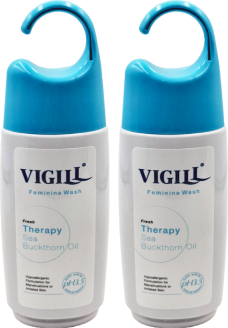 VIGILL 婦潔 私密沐浴露 生理加護型 加強舒淨 沙棘果油, 220ml, 2瓶