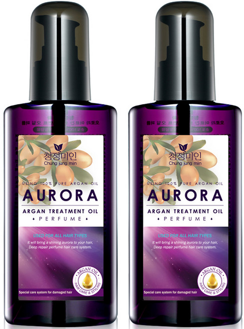 청정미인 오로라 아르간 퍼퓸 헤어에센스, 140ml, 2개