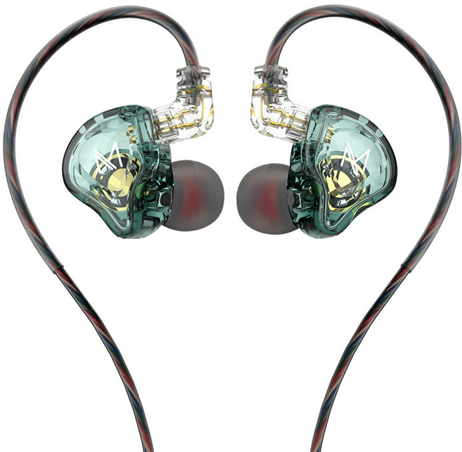 티알엔 프로급 인이어 DD 이어폰 TRN-MT1 에메랄드그린