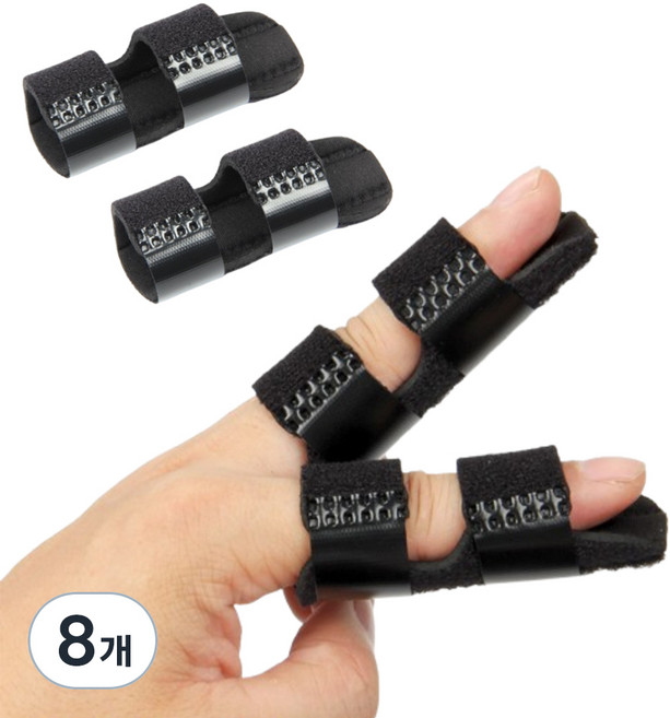 엠페니 손가락 고정 보호대 블랙, 8개