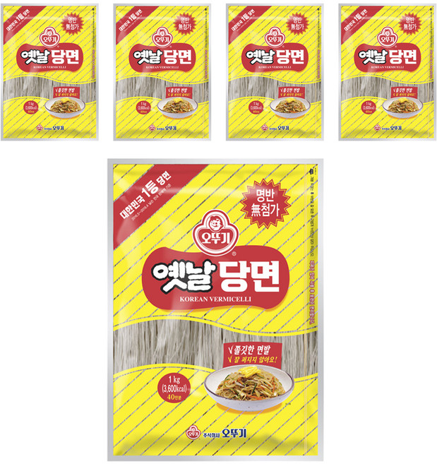 오뚜기옛날 당면, 1kg, 5개