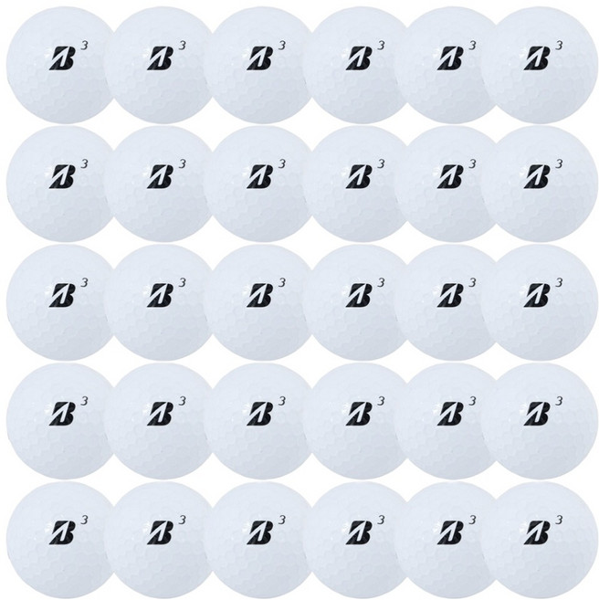 브리지스톤골프 로스트볼 A급 42.67mm 30p, 화이트, 1개입, 30개