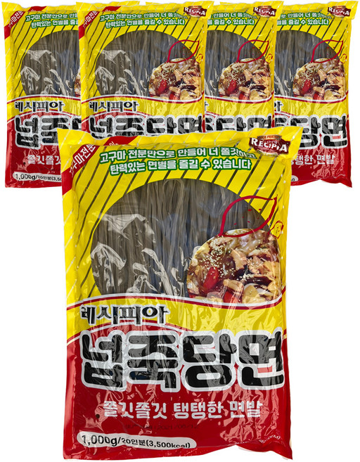 청은에프엔비 넙죽당면, 1kg, 5개