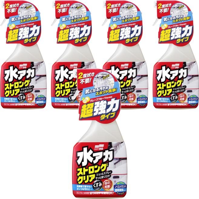 SOFT99 水垢清潔劑 強效型, 500ml, 5瓶