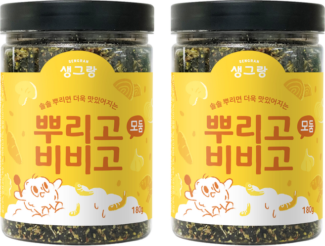 생그랑 뿌리고 비비고 모둠, 180g, 2개