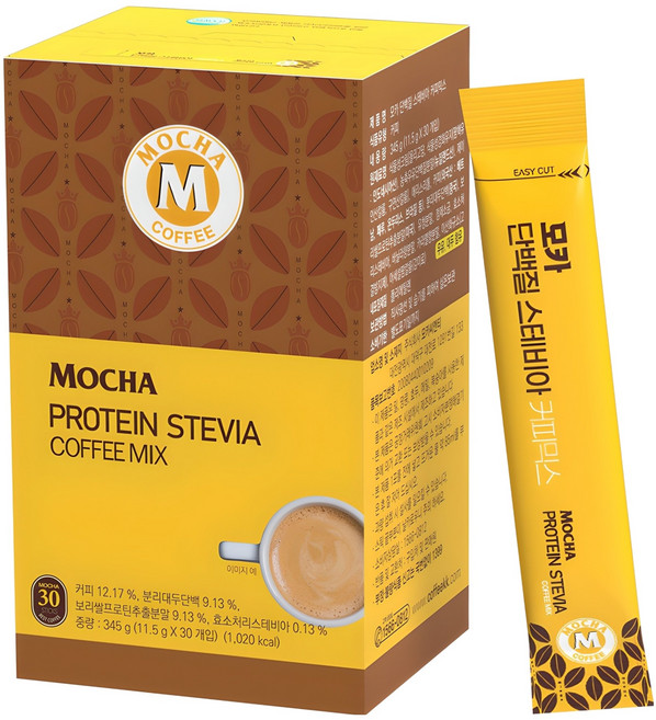 모카씨엔티 단백질 스테비아 커피믹스, 11.5g, 30개입, 1개