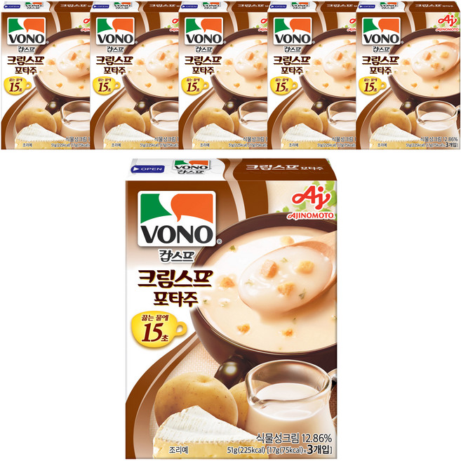 보노 크림스프 포타주, 51g, 6개
