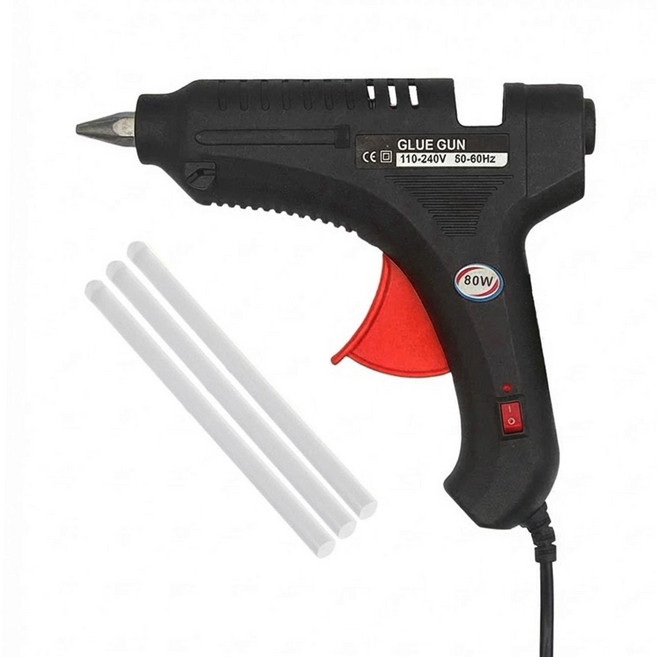 蘿林嚴選 熱熔槍 80w 附熱熔膠條 3個 500g, 1個