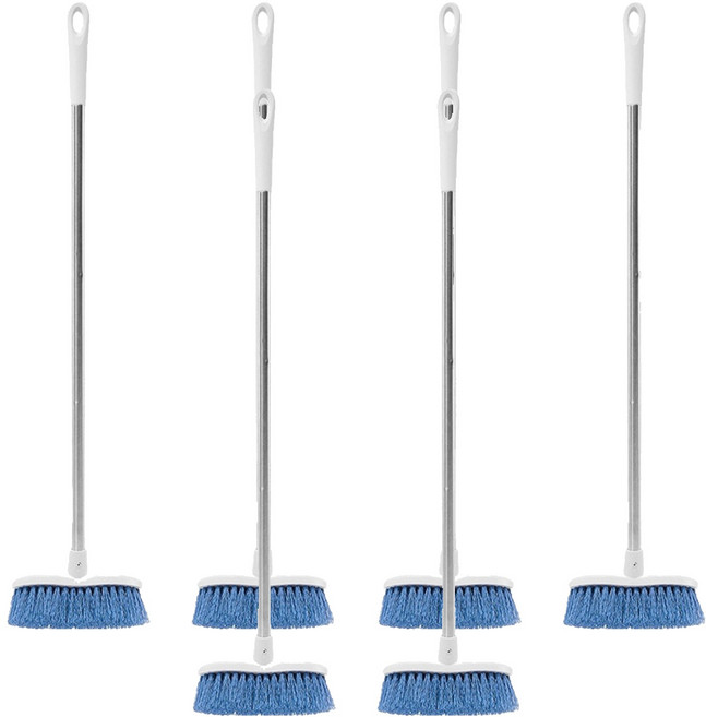 크린아이 국내생산 롱 스탠드 바닥 청소솔, 혼합 색상, 6개