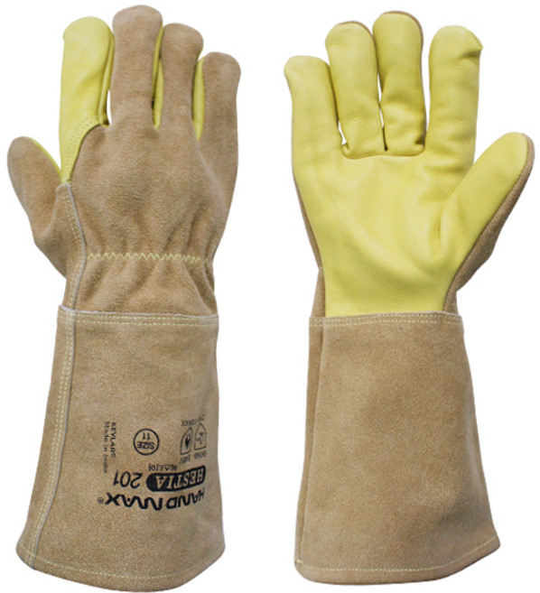 핸드맥스 헤스티아 가죽장갑, 브라운, 1개