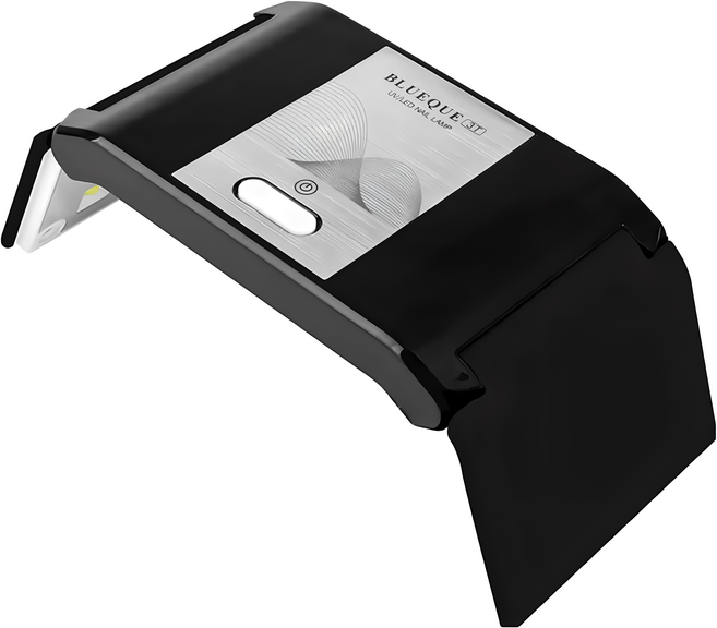 Blueque LED便攜摺疊美甲燈 36W大功率 雙光源金線燈珠, 黑色, 1個