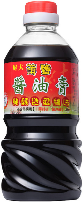 屏大 薄鹽醬油膏, 560ml, 1瓶