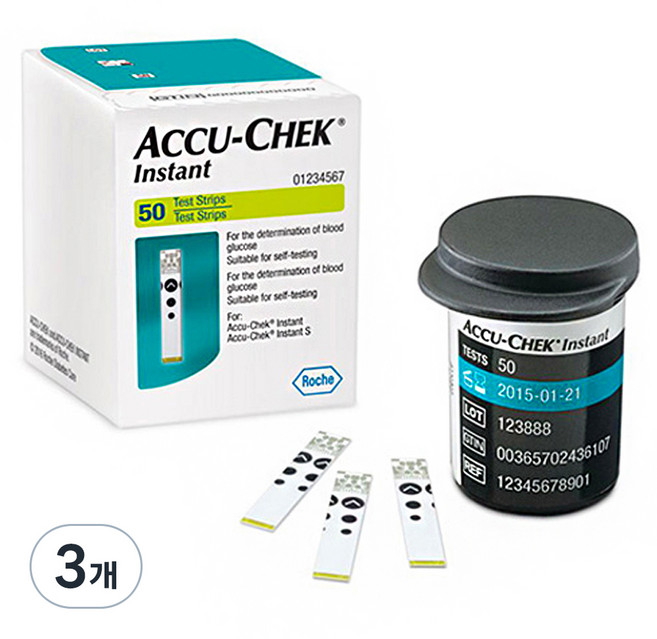 아큐첵 인스턴트 혈당측정 검사지, 50개입, 3개